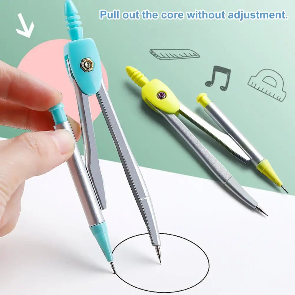 Student compass Protractor clear scale accurate mathematical geometry games school stationery 7 pieces per set