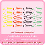 Custom Thermal Embroidery Iron Name Tag Sticker Personalized Washable Sewing Clothing Children Stickers Clothes Babysuit Labels