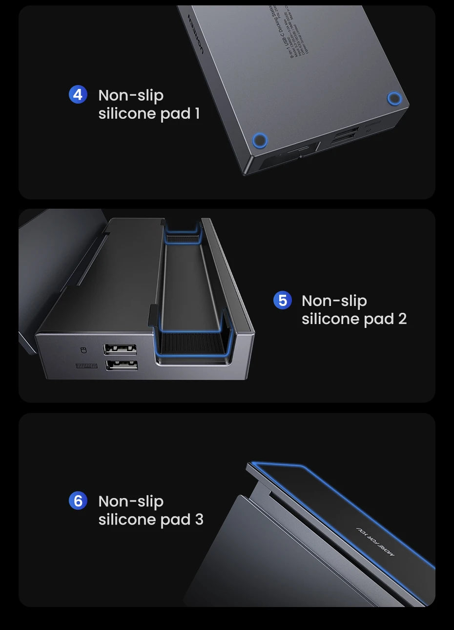 UGREEN 4K60Hz HDMI USB C HUB Docking Station for Steam Deck Type-C to RJ45 PD100W 10Gbps USB-A/C for iPad ROG Ally Legion Go PC