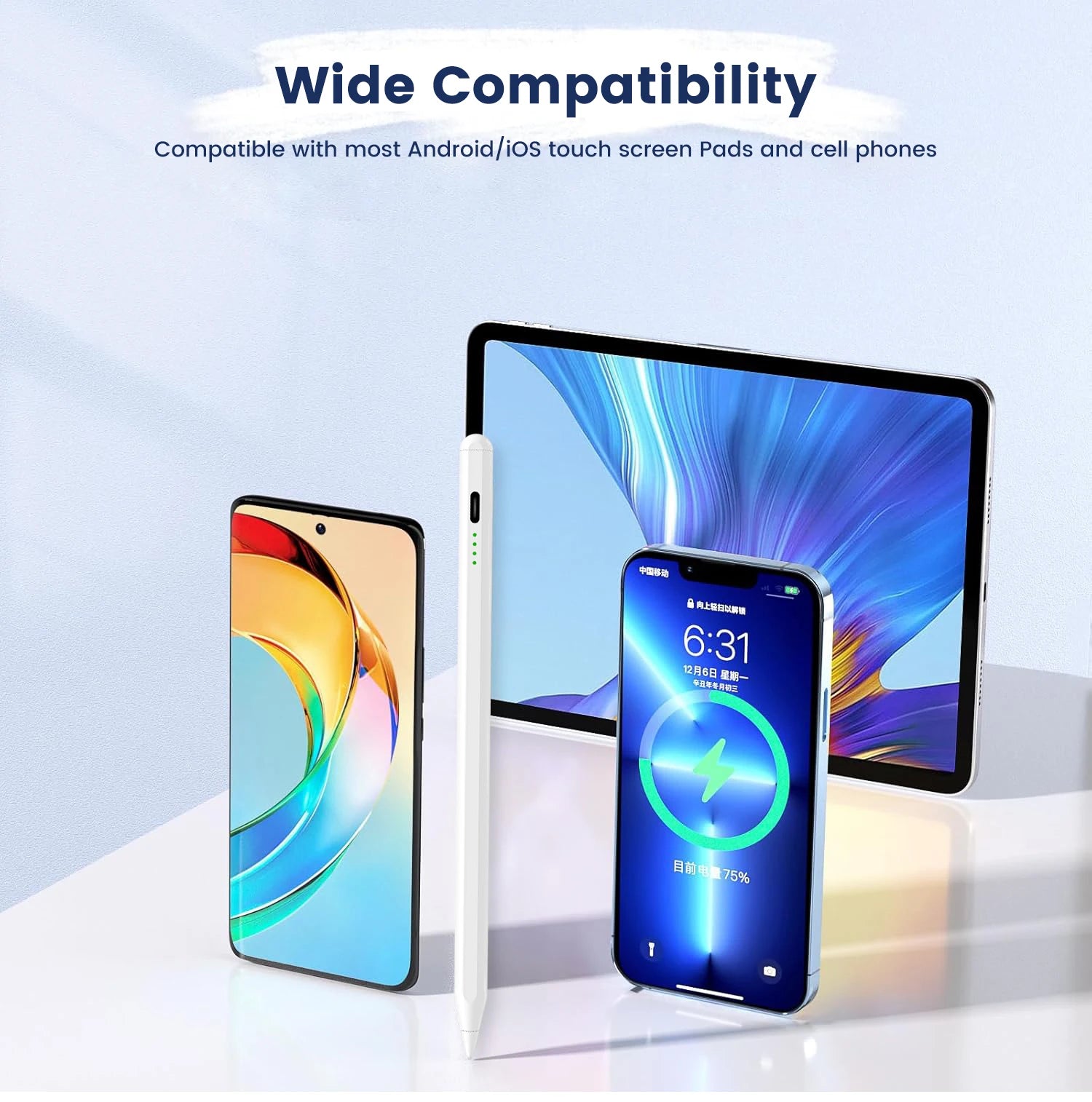 Rechargeable Stylus for Xiaomi Redmi Pad2 Pad 2 SE 8.7 7S 6S 7 6 5 Pro 11'10.61' Active Stylus Pen No Need Bluetooth Connection