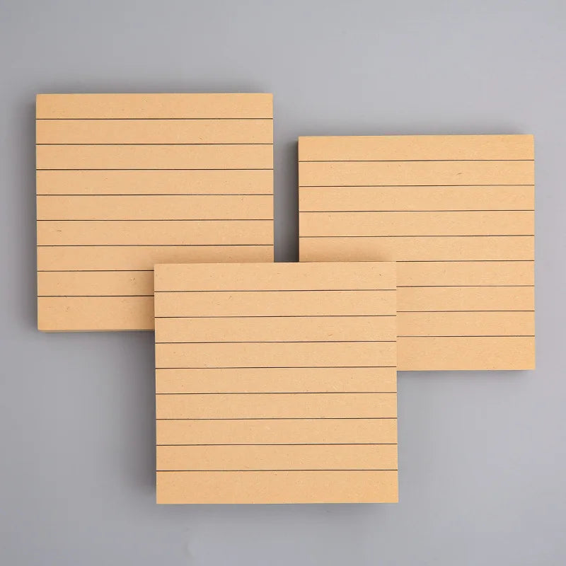 80Pcs Student Office Creative Tearable Memo Grid Memo Paper Self Adhesive Memo Paper Memo Label Stickers