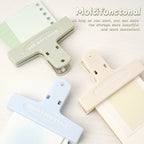 1pcs When I Saw You White Paper Clip Large Binder Clips Diary Page Marker Office School Binding Tools Bag Accessories A7871