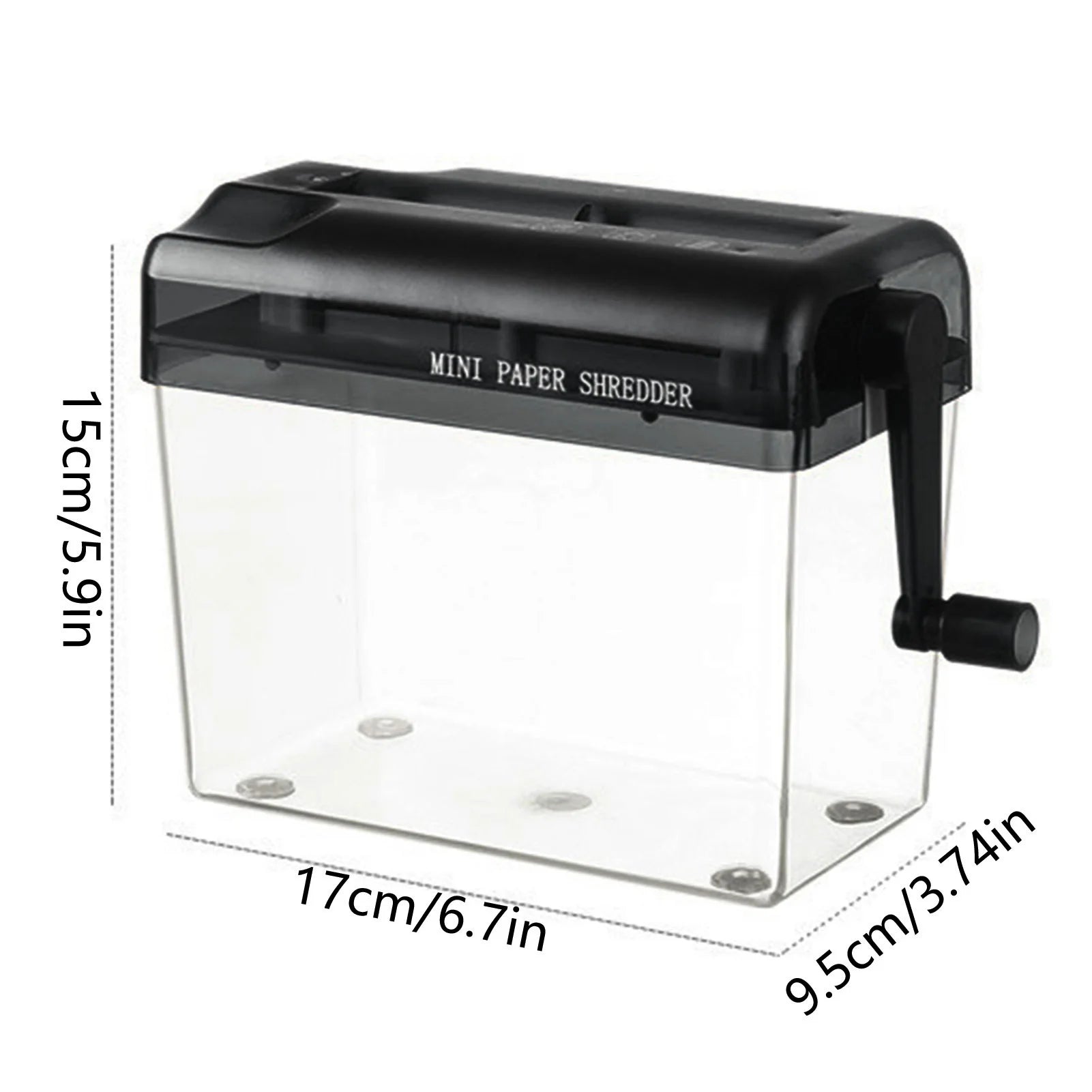 Hand Shredder Hand Crank Portable Mini Paper Cutting Tool Transparent Documents Paper Cutting Tool Birthday Gift Home Office