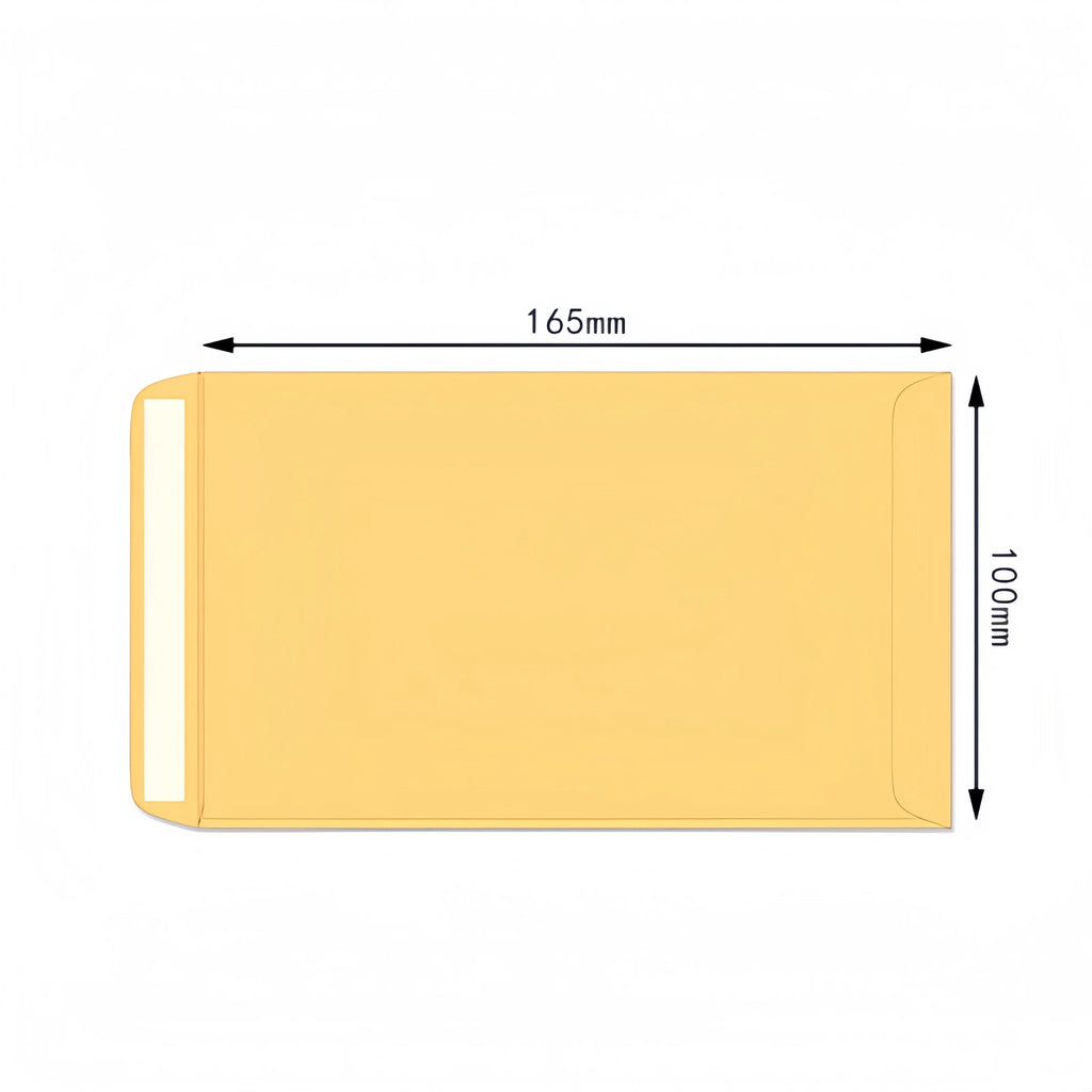 50PCS Thick Yellow Self Seal Kraft Envelopes Self Adhesive Cash Security Envelopes for Coins Seeds Cards Stamps Storage
