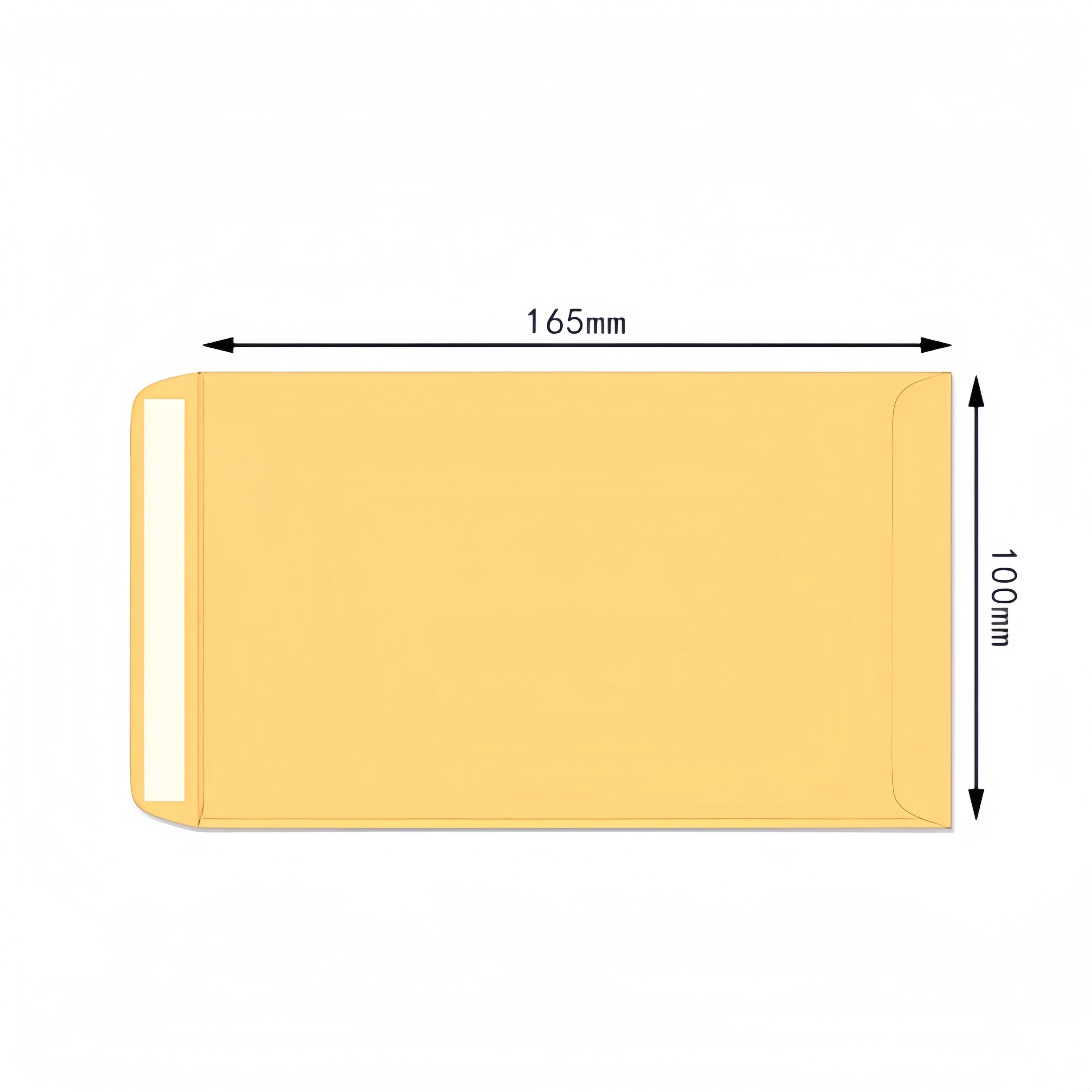 50PCS Thick Yellow Self Seal Kraft Envelopes Self Adhesive Cash Security Envelopes for Coins Seeds Cards Stamps Storage