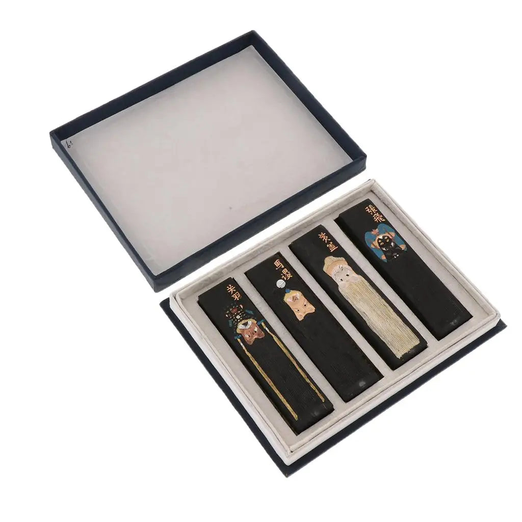 Chinese Writing Ink And Professional Sumi Drawing Ink With Decorative Sticks Art Lovers Chinese Calligraphy