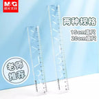 M&G Soft Straight Ruler Transparent 15/20cm Ruler Wave Ruler Painting Drawing Tool Bendable Multifunctional Creative Drawing Rul