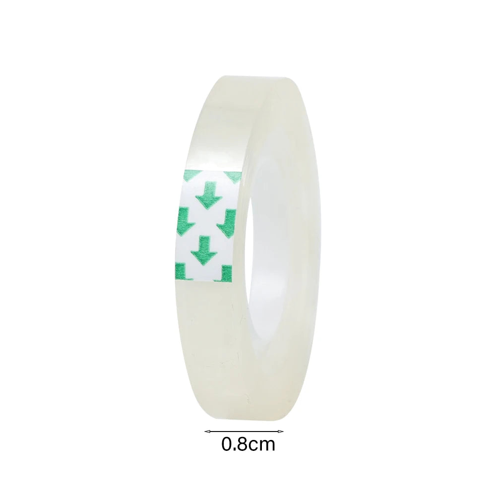 1-10Rolls Transparent Adhesive Tapes for Gift Wrapping Packing Home Office Use School Stationary Clear Refill Tape 8mm/12mm/18mm