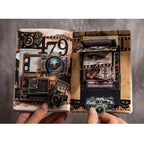90Pcs Favorites Notebooks Decorative border Material paper handbook material European Coffee Manuscripts Pad collage Scrapbook