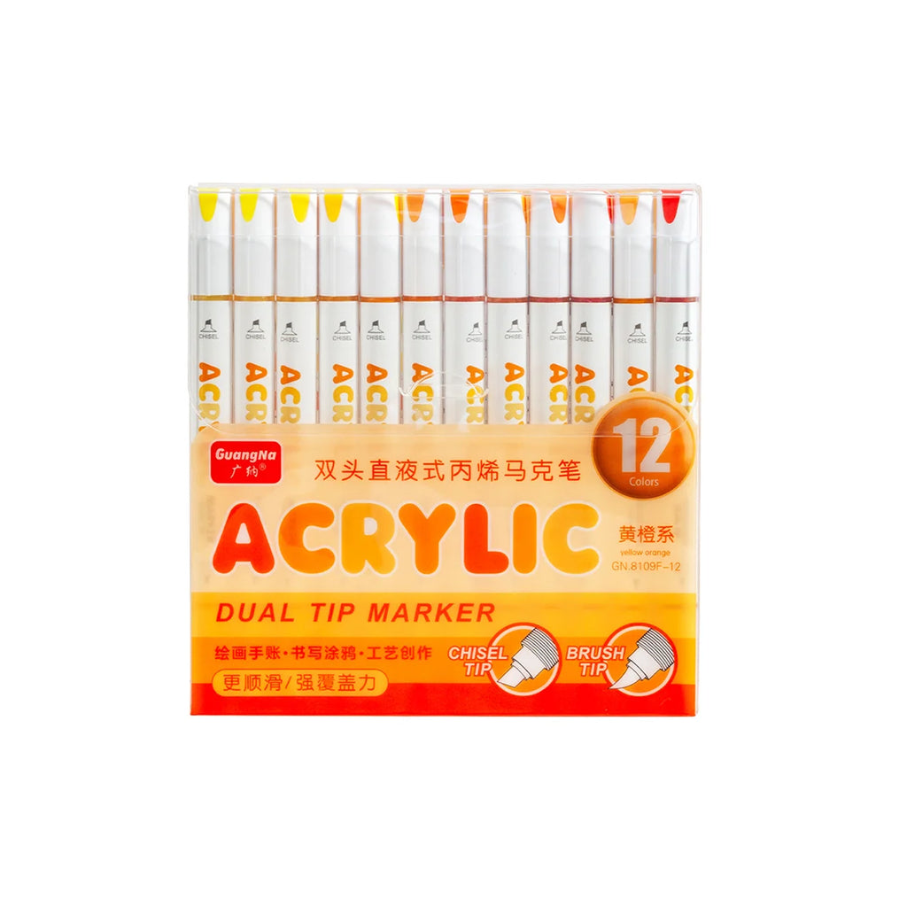 168/120/72/60/48/36/24/12pcs Dual Tips Artist Markers Set Acrylic Marker Set Ideal For School, Office Decor, And Artistic Gifts