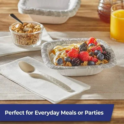 Ecosave Compostable Cutlery - Disposable Spoons - 24Ct