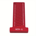 Aluminum T Square Marking Gauge Right Angle Protractor Dual Scale Woodworking Carpenter Layout Scribing Ruler