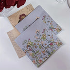 20pcs Vintage Wildflower Disposable Napkins for Parties, Weddings, Birthdays - 13x13 Inch, Perfect for Desserts & Celebrations