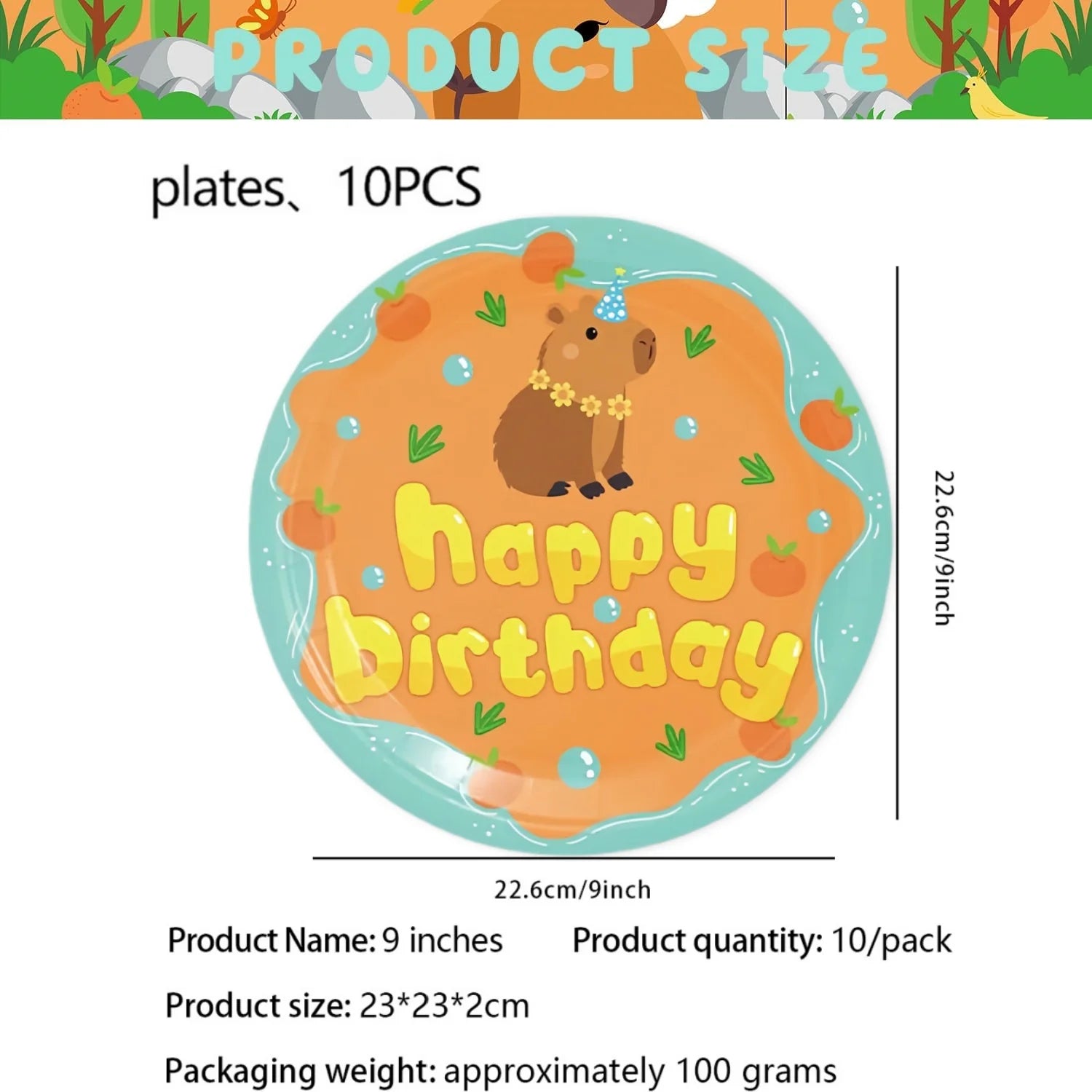 Capybara Party Theme Decoration Capybara Birthday Napkins Tablecloth Cup Plate Baby Shower Capybara Birthday Girl Party Favor