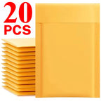 10-50PCS White/Yellow Kraft Bubble Film Mailing Envelope Bag Customizing Lightweight Shipping Protection Bubble Padded Envelopes