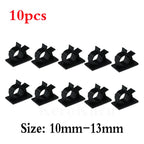 10pcs Adhesive Cable Organizer Clips Table Cable Management Adjustable Cord Holder For Car PC TV Charging Wire Bobbin Winder