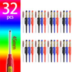 4-60Pcs 45mm Long Nib Head Carpenter Pen Deep Hole Marker Pens Black/Blue/Red/White for Measuring Woodworking Hand Tools