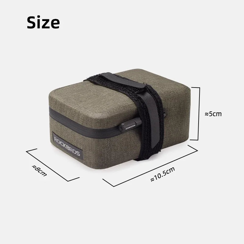 ROCKBROS Bike Saddle Bag Waterproof MTB Road Bike Bag Portable 0.4LMini Tail Bag Lightweight