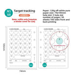 M5 20 Sheet Triple Fold Colorful Loose Leaf Notebook Refill Spiral Binder Inner Page Weekly Monthly To Do Line Grid Inside Paper