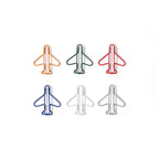 20-100pcs Metal Airplane Shape Office Paper Clips Bookmark School Office Stationery DIY Paper Clip Holder Craft Supplies