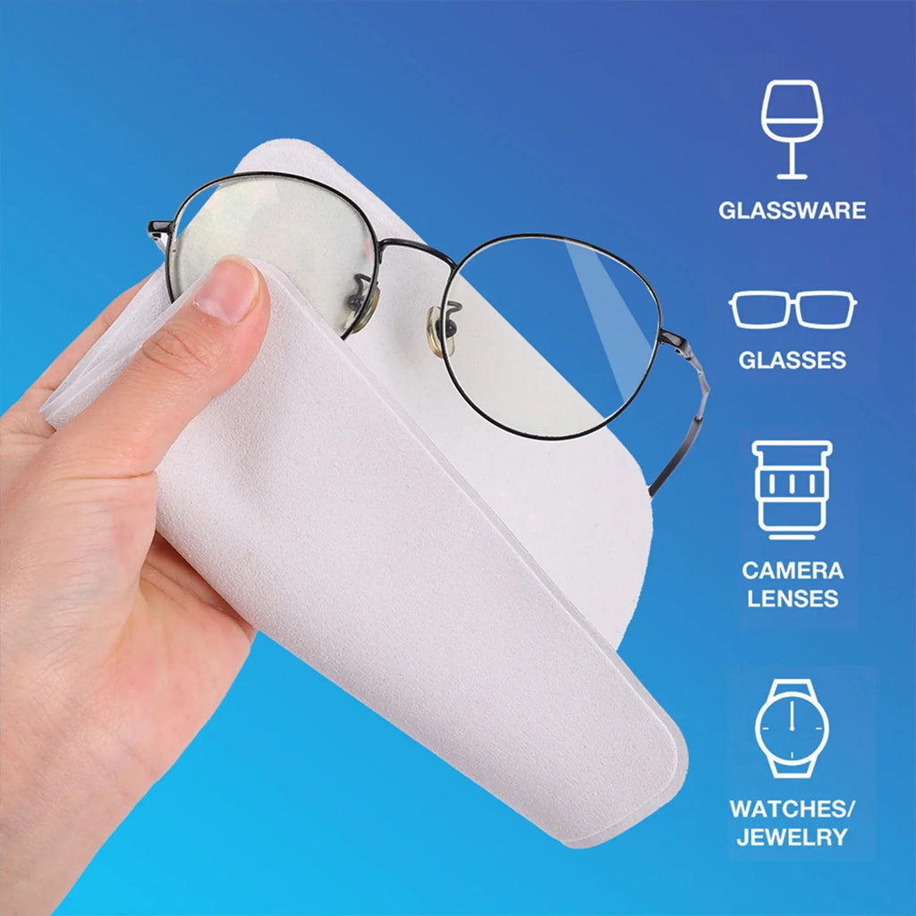 1-5pcs Universal Polishing Cloths with Box for Apple Phone IPad Screen Camera Lens Wipe Cloth Eyeglass Cleaning Microfiber Cloth