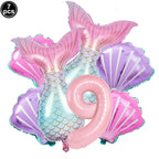 Mermaid Party Supplies Mermaid Scales Pattern Paper Plate Cup Napkin Popcorn Box Food Bowl Girl Birthday Party Baby Shower Decor