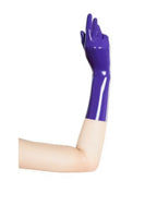 latex fetish gloves women  gummi wetlook long opera sexy glooves