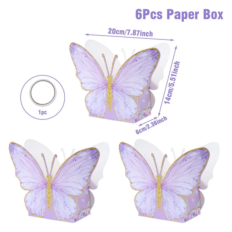 Butterfly Birthday Party Decoration  Butterfly Party Disposable Tableware Paper Cup Plate Birthday  Party