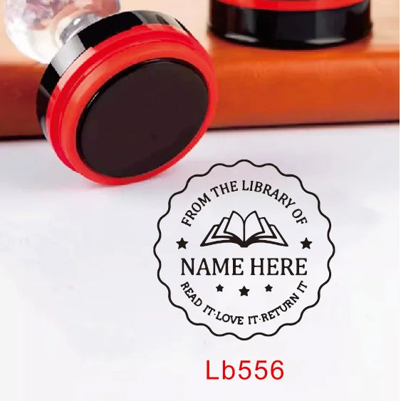 Custom Book library ink Stamp Personalized Self Inking Wedding Stamp Customized Photosensitive Seal Invitation name letter logo