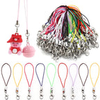 20/100Pcs Lobster Clasp Lanyard Strap Cord Mobile Phone Lanyard Polyester Key Chain Cords Charms Keyring For DIY Jewelry Making
