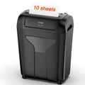 Desktop P4 10 Sheets Paper Shredder Household Small Office Automatic Cross Cut CD Paper Shredding Machine