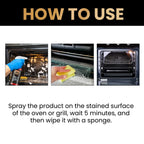 Kitchen Oven Cleaning Foam Spray Powerful Heavy Oil Stain Remover Multi Purpose Cleaner for Grill Stove Cookware Cleaning Tools