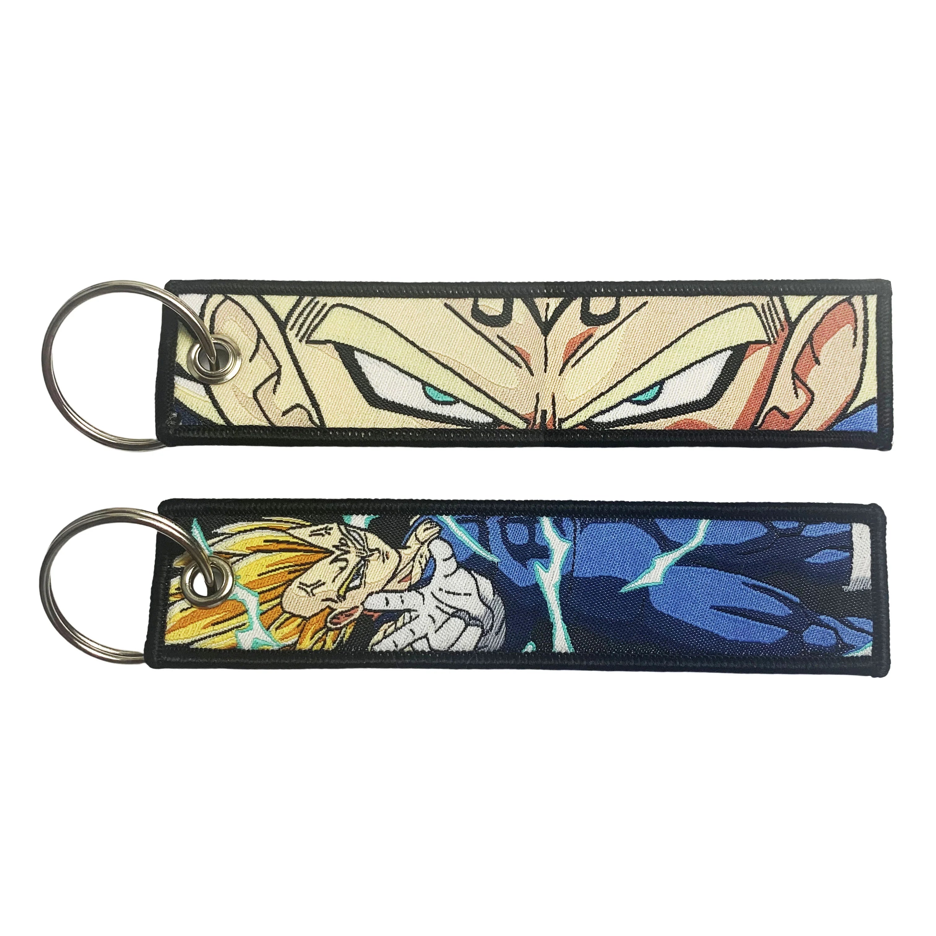 Dragon Ball Embroidery Cool Keychain Lanyard Anime Manga Series Badge Holder USB Pendant Portable Key Lanyard Accessories