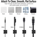 10/50PCS Cable Management Clip Guiding Line Wire Arrangement Protector Fixations Cord Holder Clearance WINDER Clips Attache Home