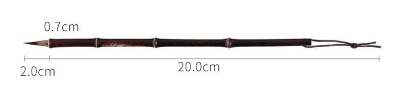Luxurious Rabbit Mixed Hair Chinese Calligraphy Brush Pen Ancient Bamboo Small Regular Script Writing Drawing Brush Stationery