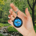 Muslim Qibla Compass Portable Outdoor Compasses For Hiking Direction Eid Pray Keychain Decor For Camping Backpacking Hiking