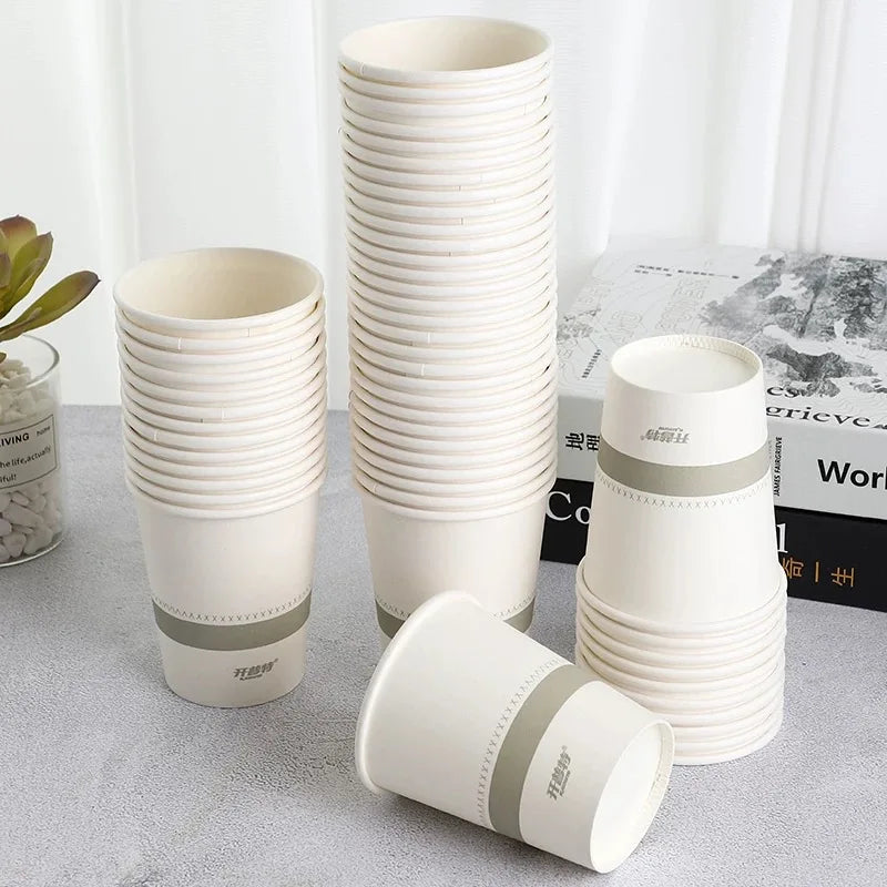 100pcs 250ml 9oz Paper Cups Personalized Custom, Company Logo Cups Printing, Event Party Cups, Disposable Cup Custom, Logo Custo
