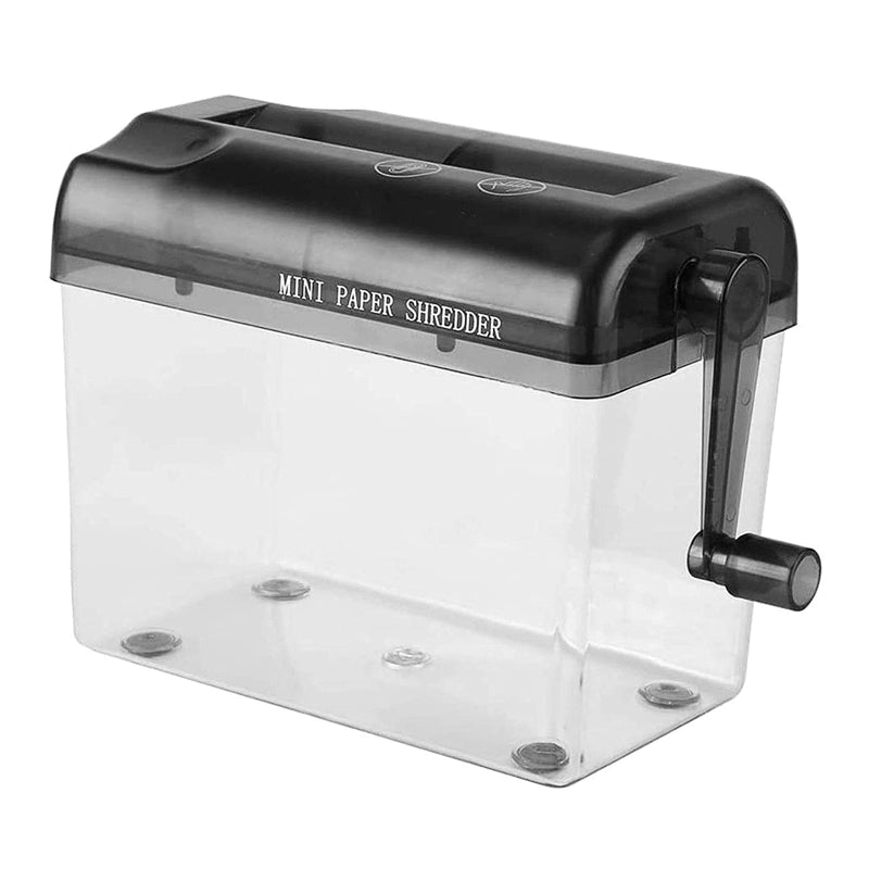 A6 Paper Shredder Mini Multifunctional Manual Bill Office Documents Shredder Destroyer Waste Paper Strip Cutting Machine