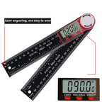 200mm Protractor Digital Angle Finder Ruler Electronic Goniometer Angle Length Measuring Ruler Drawing Woodworking Tools