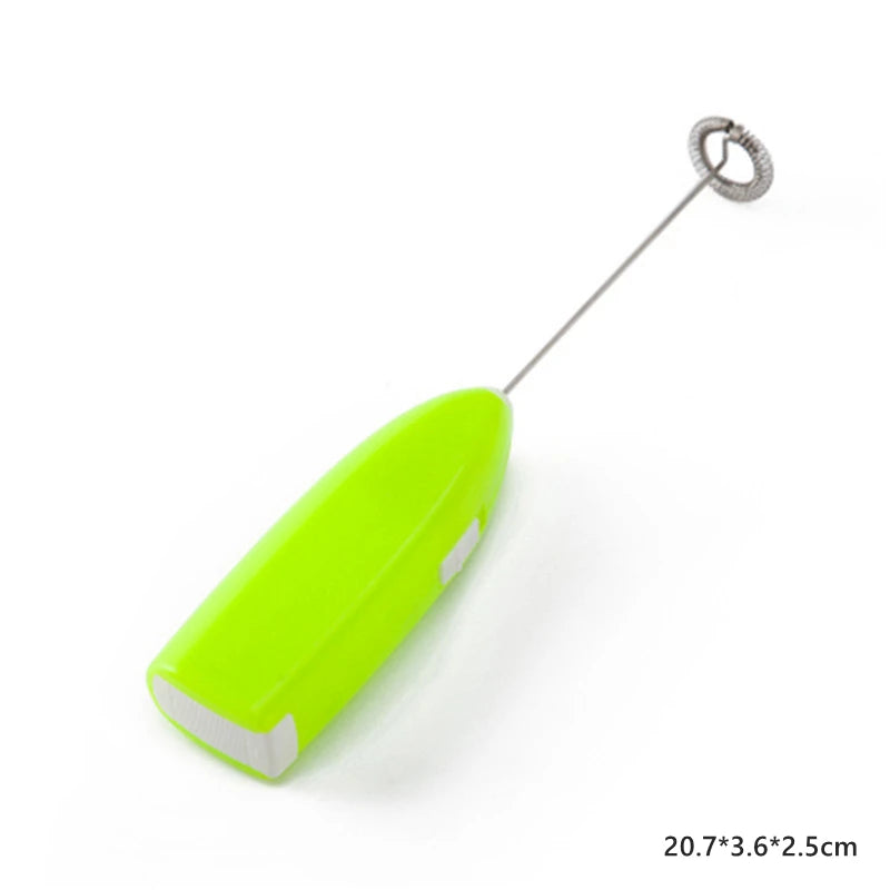 Handheld Electric Egg Beater Mini Battery Powered Milk Frother Coffee Drink Mixer Milk Foamer Kitchen Tools