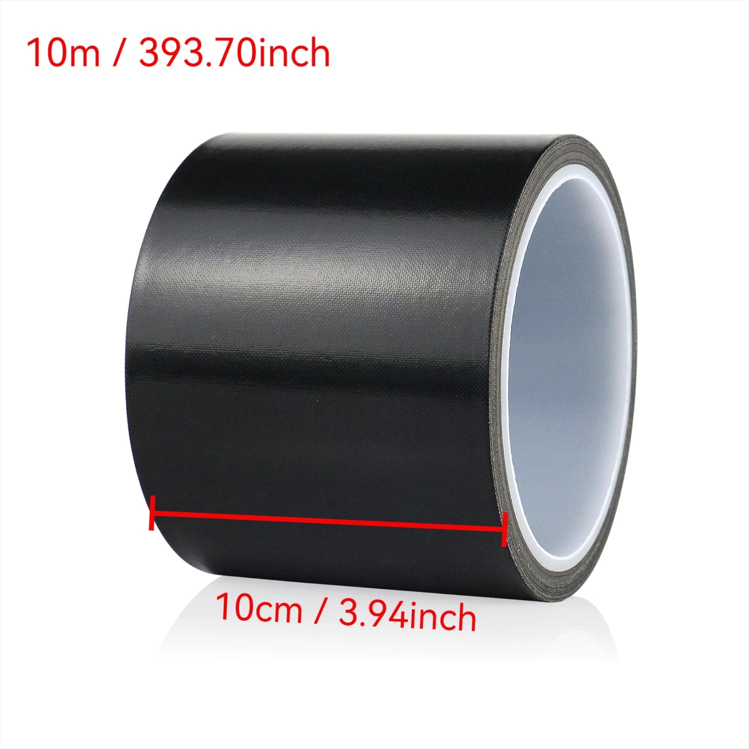 5m/10m Heavy Duty Waterproof Black Duct Tape Strong Adhesive Gaffer Tape for Repairs Sealing Indoor Outdoor Use Hand Tearable