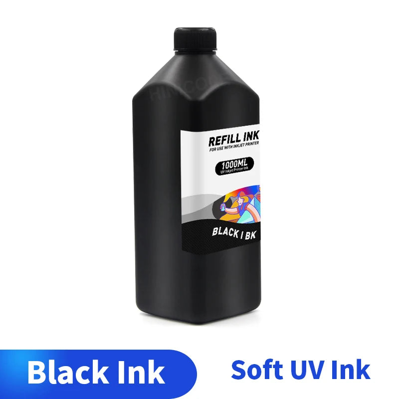 HINICOLE 500ml LED UV Ink 1000ml For Epson L800 L805 L1800 R280 R290 R330 1390 1400 1410 For DX5 DX6 DX7 Universal UV Printer