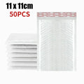 2026 50Pcs Bubble Mailers White Poly Bubble Mailer Self Seal Padded Gift Bag Packaging Envelope Bags Book Shipping Package Bag