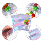 Resealable Laser Ziplock Bags For Necklace Food Storage Bags Pouch Packaging Bag Multifunctional Bubble Mailers