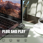 3 in 1 USB HUB 180° Rotatable USB 2.0 HUB 3 Port Multiple USB Splitter Expander For Computer Laptop MacBook U Disk Data Transfer