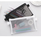 Transparent  A4/A5/A6 Mesh Zipper Pouch Clear Document Bag Book File Folders Stationery Pencil Case Storage Bags Makeup Pouch