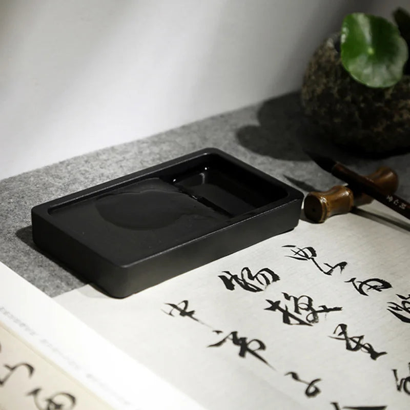 1Pc plastic Ink Stone Chinese Ink Dish Sumi Inkstone Japanese Inkstone Inkstone Ink tray Four Treasures Of The Study