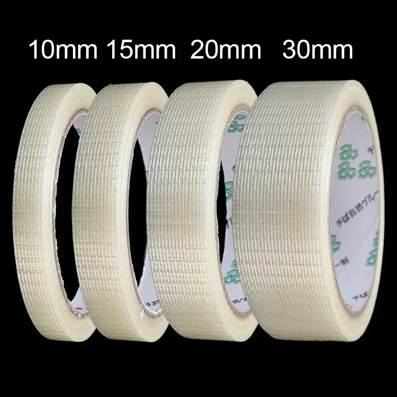 Strapping Tape Fiberglass Filament Packing Grid Fiber Tape Single Sided Adhesive for Sealing Mold Home Appliance Bundled Fixed