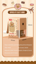 Capybara Pencil Sharpener Fast Sharpening Easy to Use for Kids Students School Office Stationery Cute Anime Merch Kawaii Gift