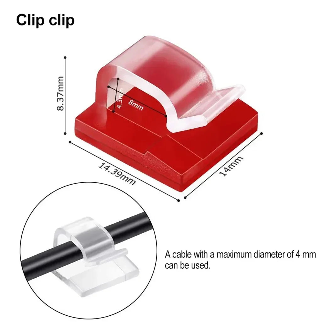 Car Cable Clamp Accessories Guiding Line Self-adhesive Line Management Clips Wiring Wire Arrangement Electrical Equipment WINDER